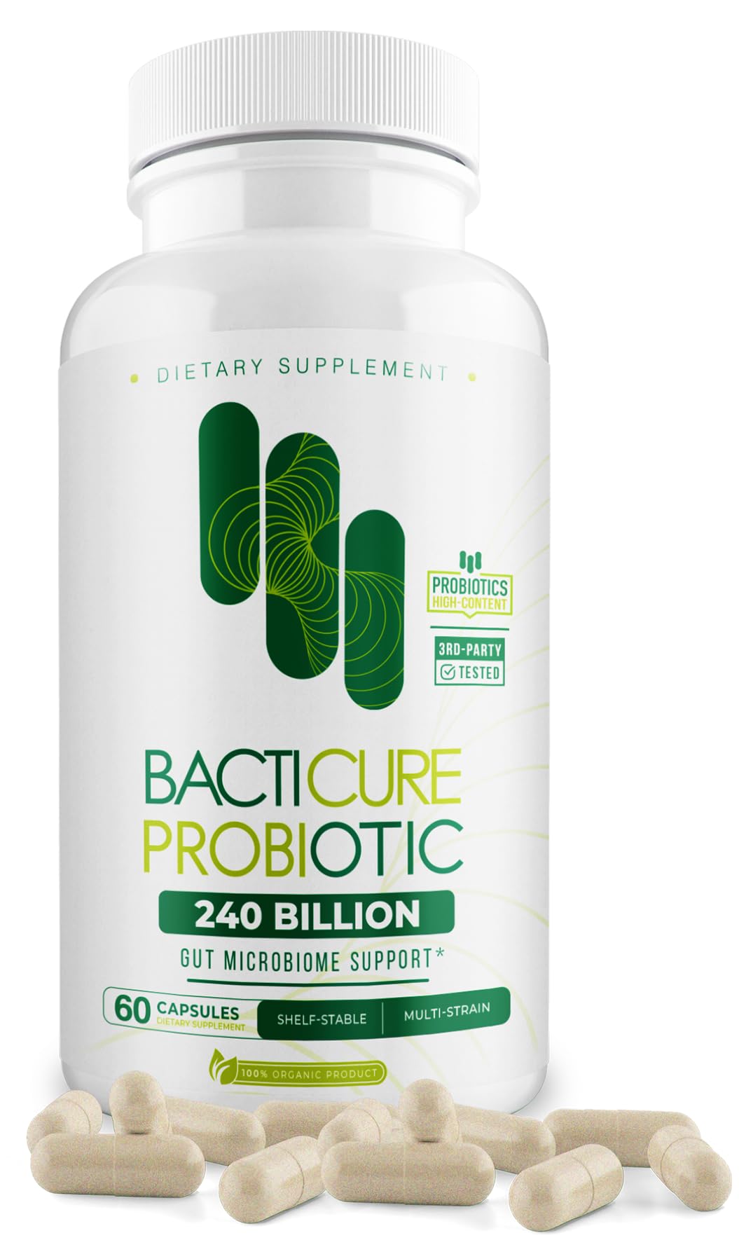 BACTICURE Original Natural Probiotic bottle for daily gut balance