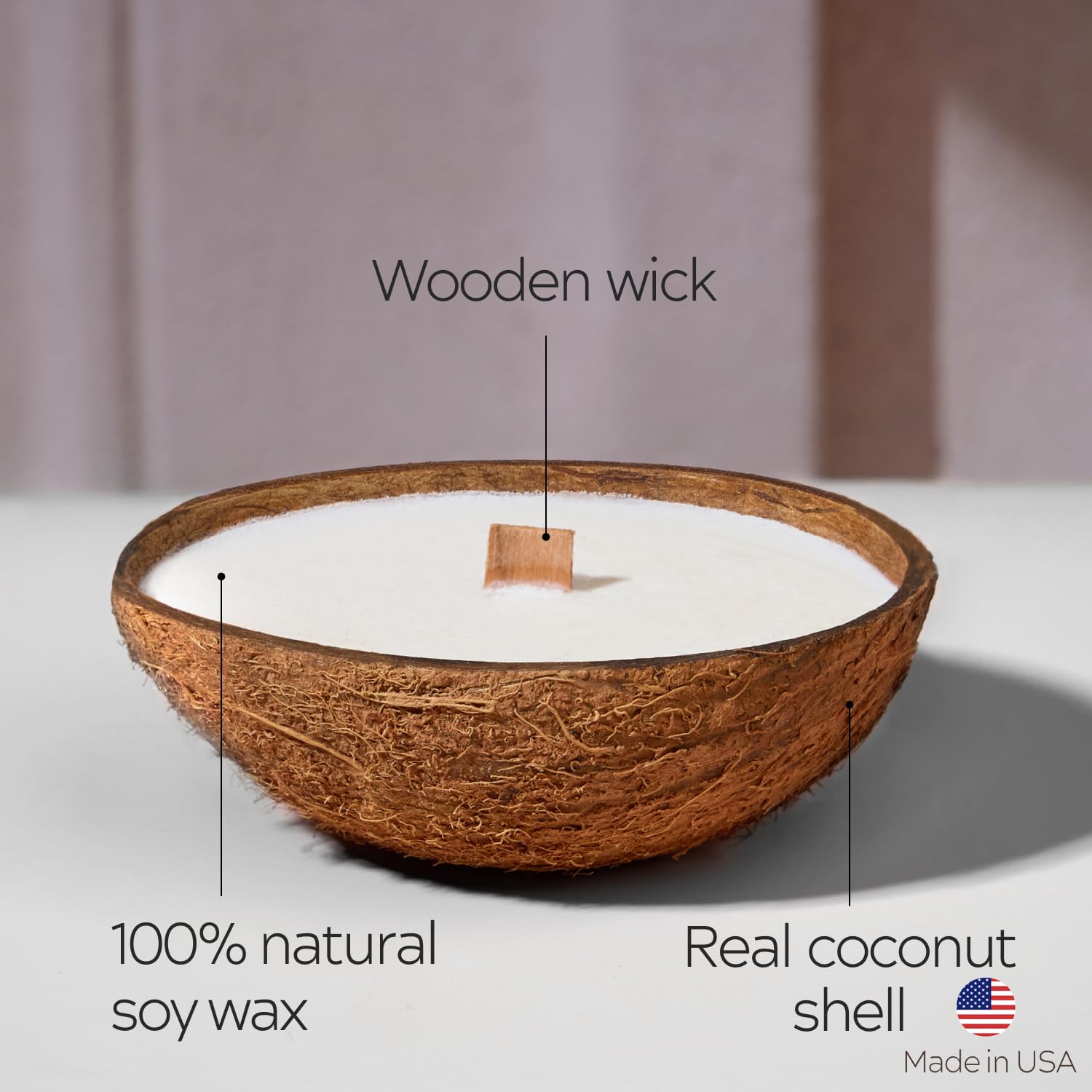 Badalyan Art Studio natural-soy-wax candle is clean-burning and safe for daily use.