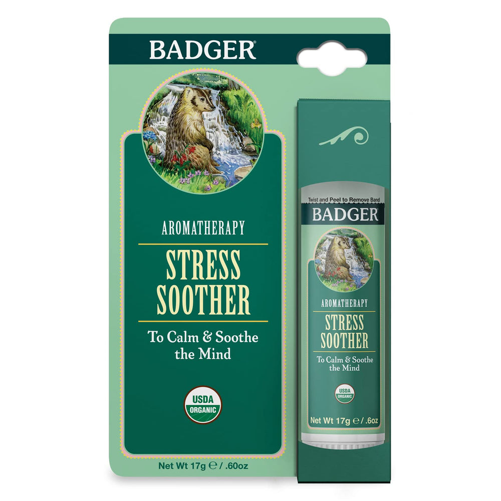 Badger Stress Soother Balm with rosemary for mental clarity