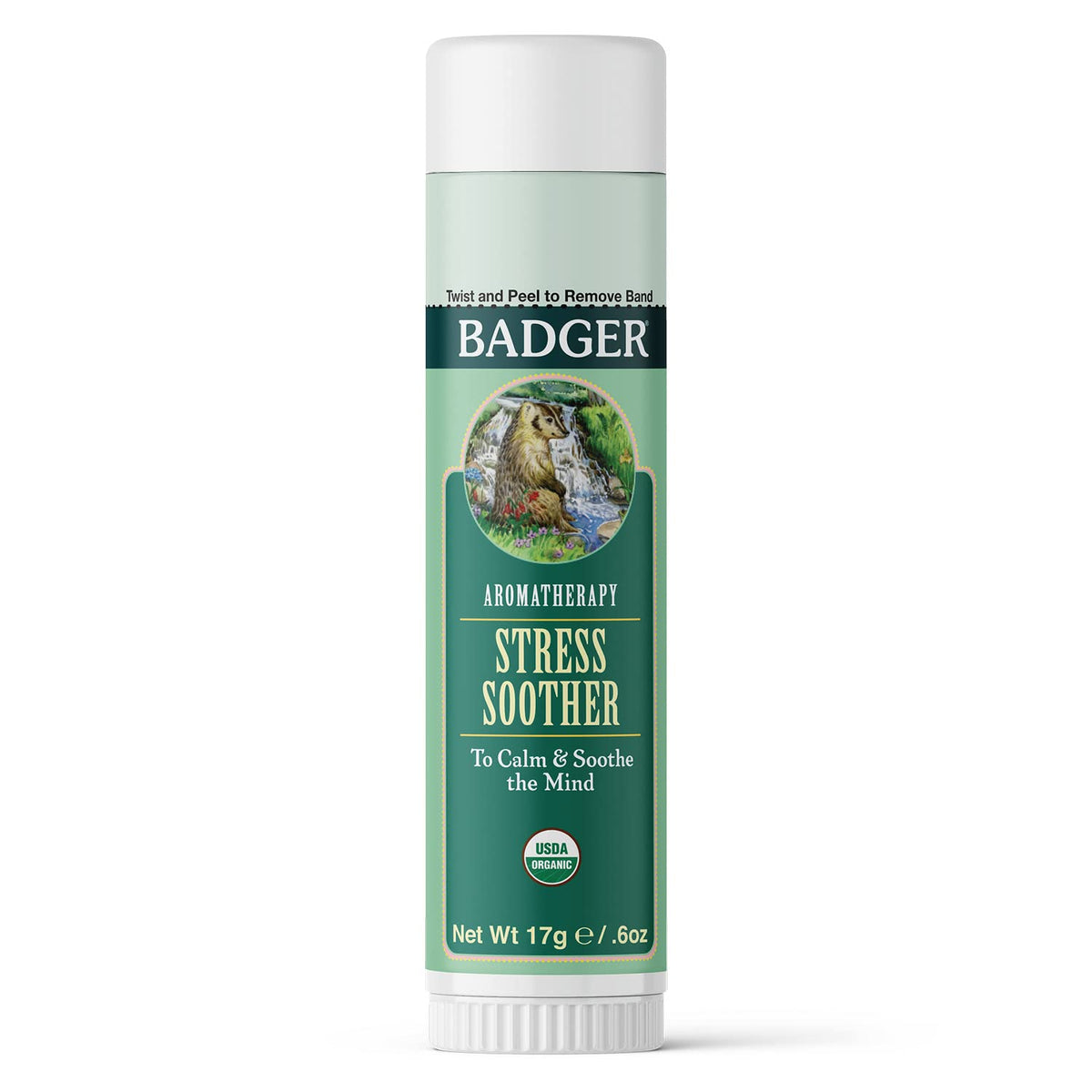 Badger Stress Soother Balm stick-application for on-the-go calm and focus