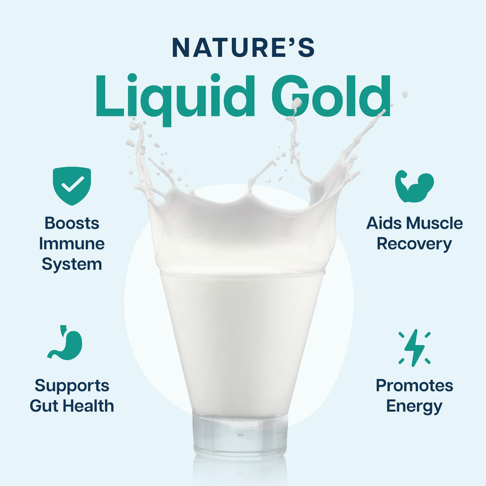 Baese Nutrition colostrum scoop for easy daily dosing.