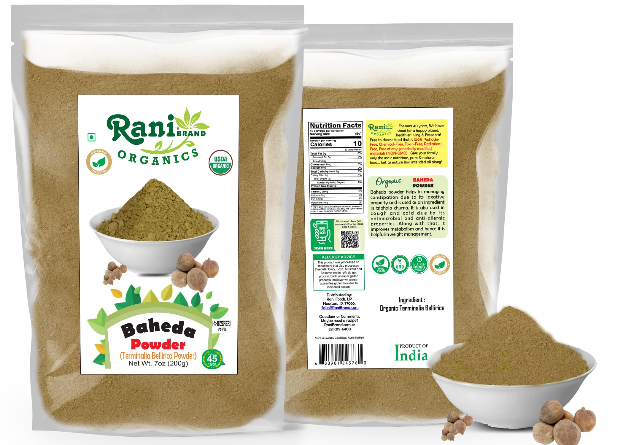 Baheda powder dissolves smoothly in warm water for beverages.