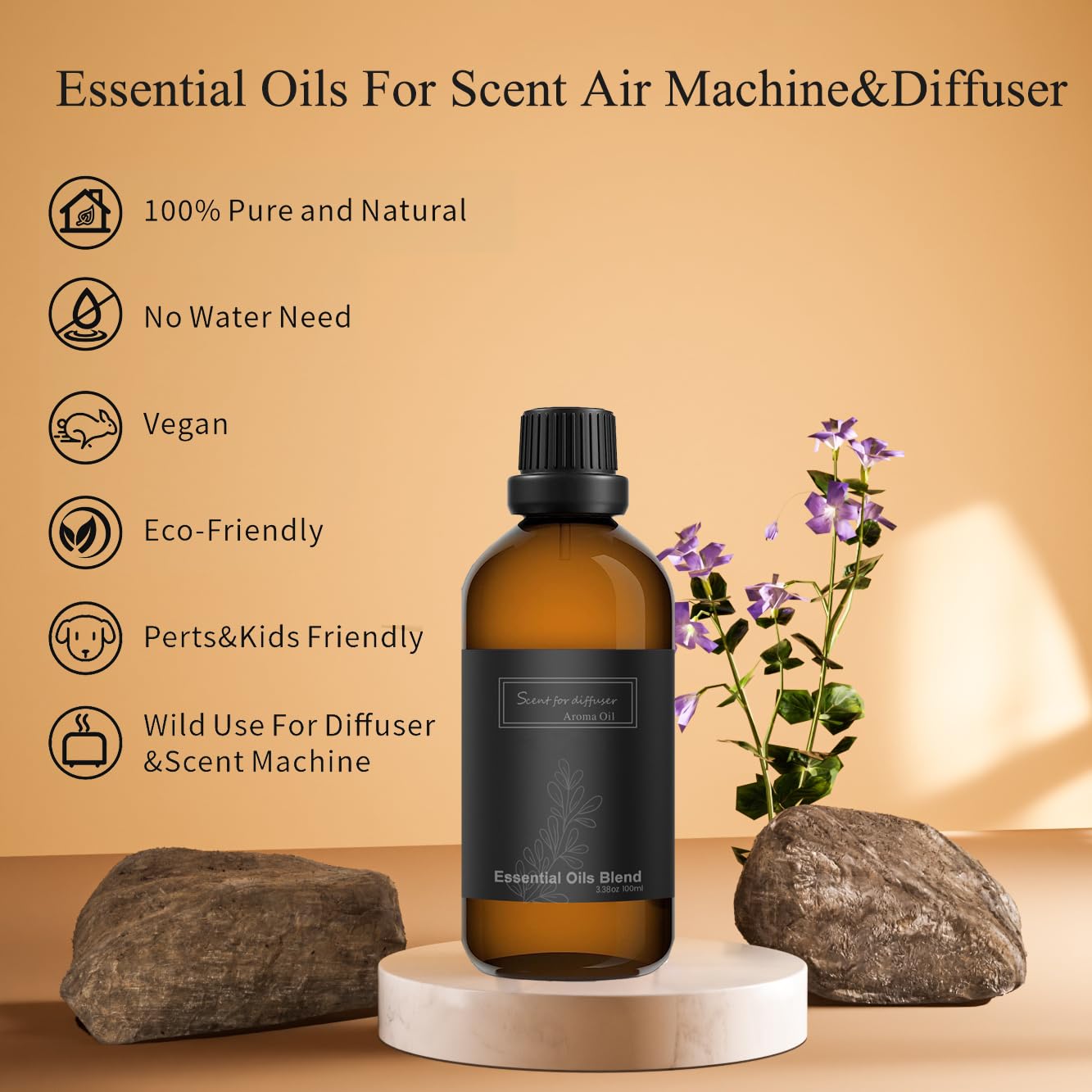 BAIESHIJI scent diffusion coverage demonstrates large room reach.