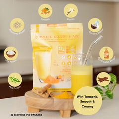 Baitz Complete Golden Shake vanilla close-up showing natural flavor profile