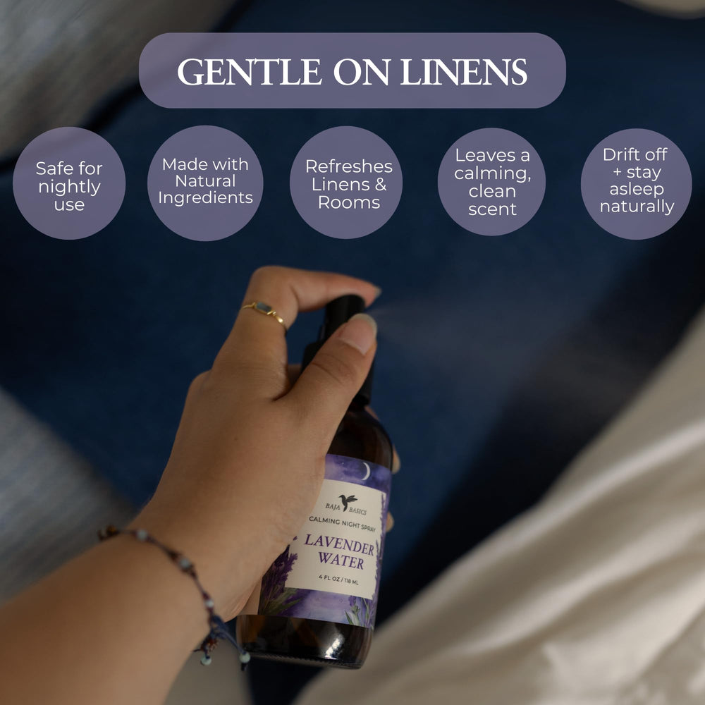 Baja Basics lavender room mist for quick space refresh.
