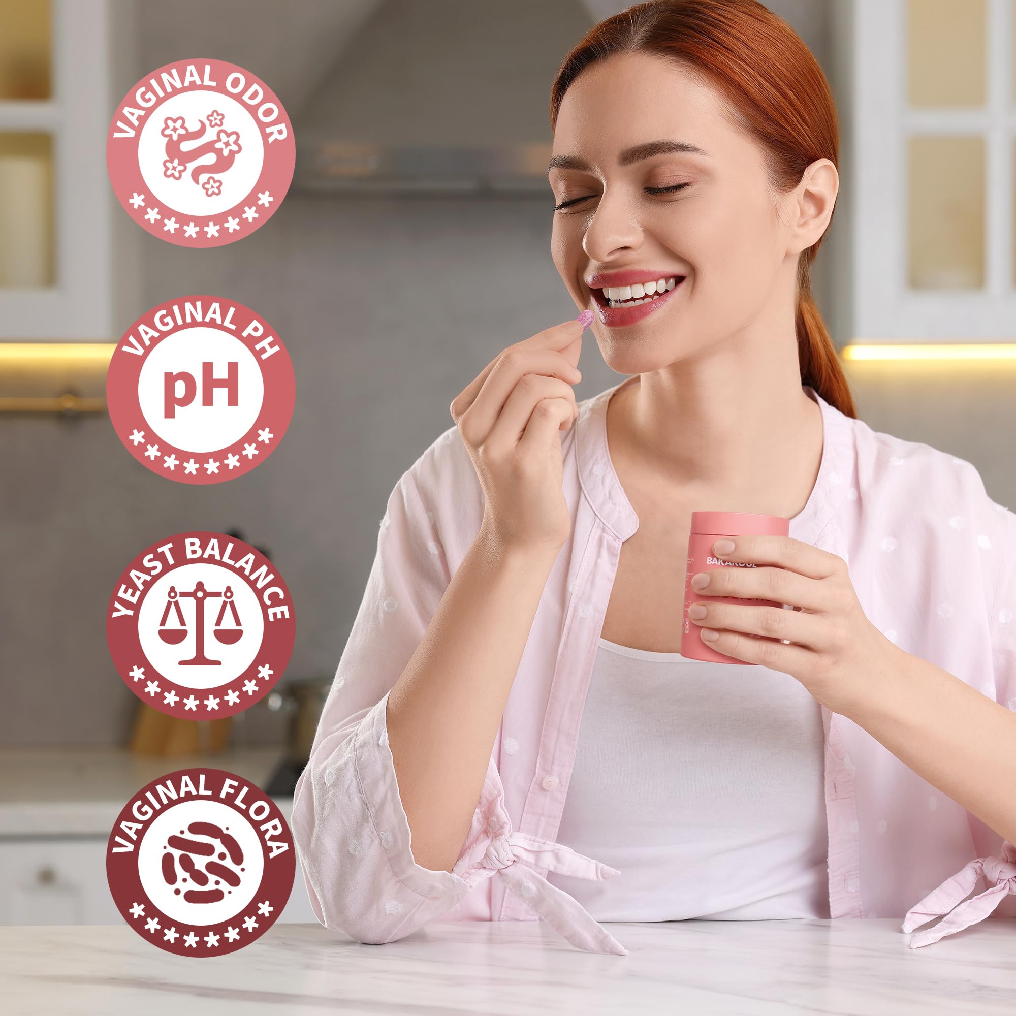 BAKAKOUL daily-use routine shows simple two-capsule daily regimen