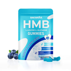 BAKAKOUL HMB and L-Leucine gummies bottle front for training support