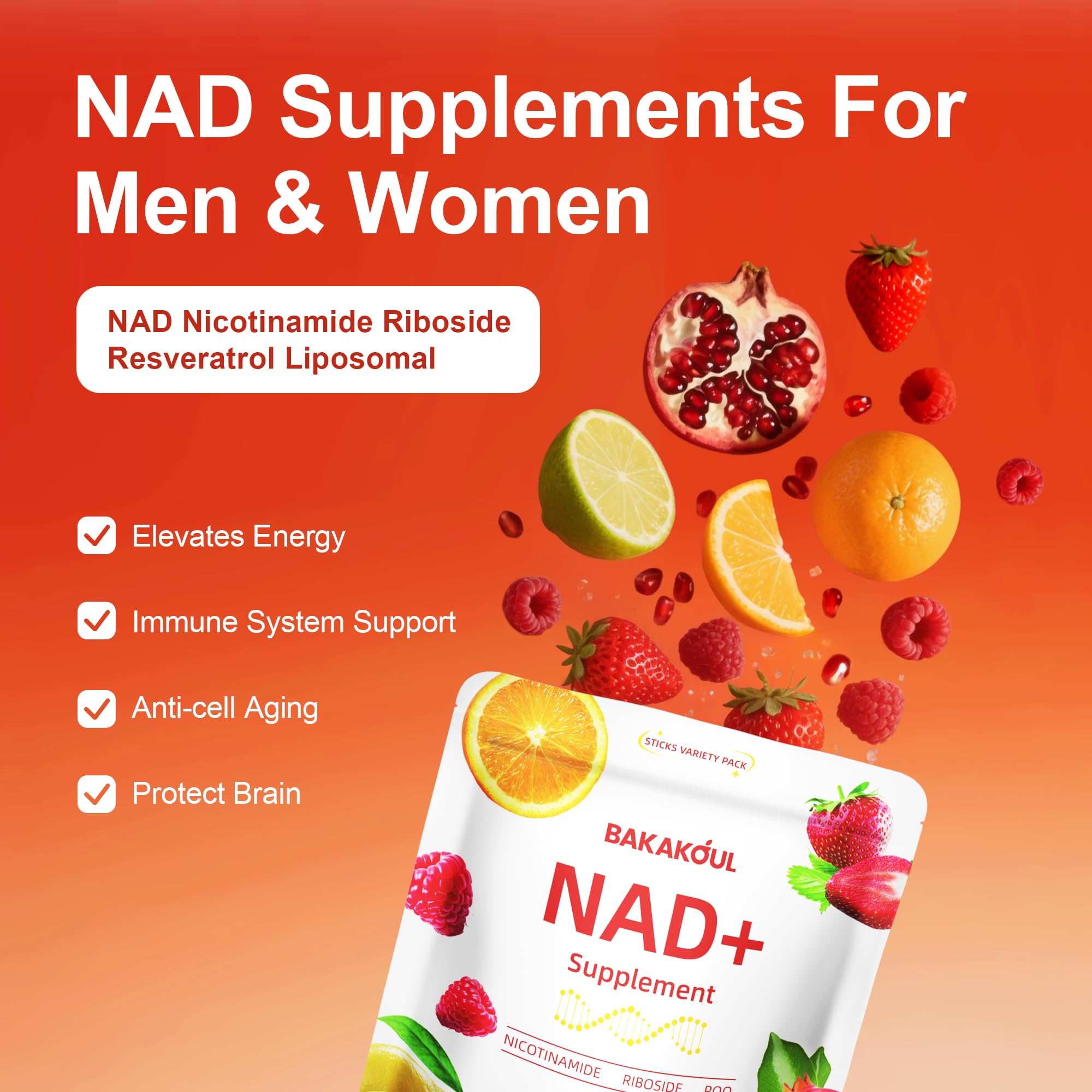 Lemonade flavor NAD packets ready to mix for a refreshing drink.