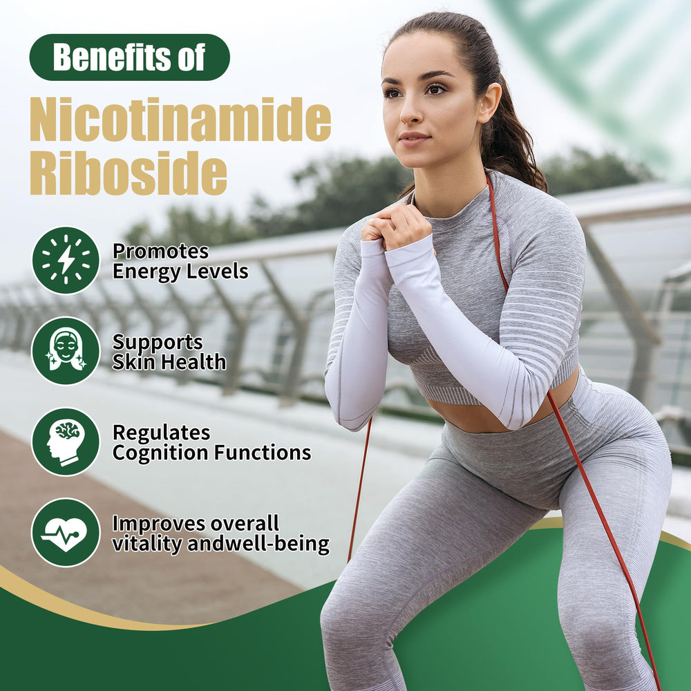 Close-up of BAKAKOUL NAD supplement label for NAD+ content and ingredients