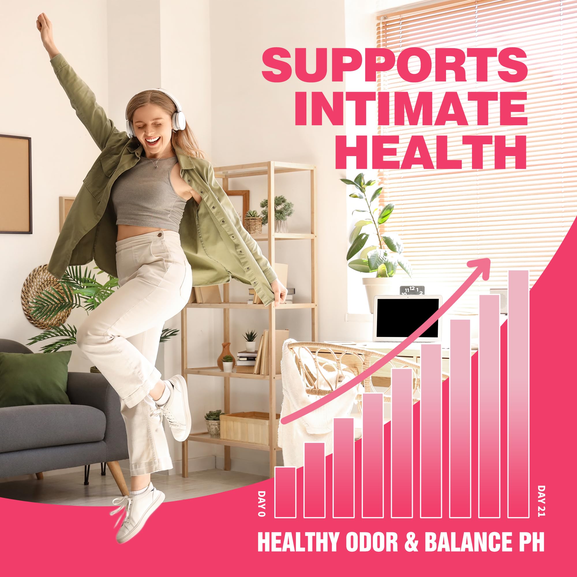 BAKAKOUL digestive health illustration links gut balance to vaginal health
