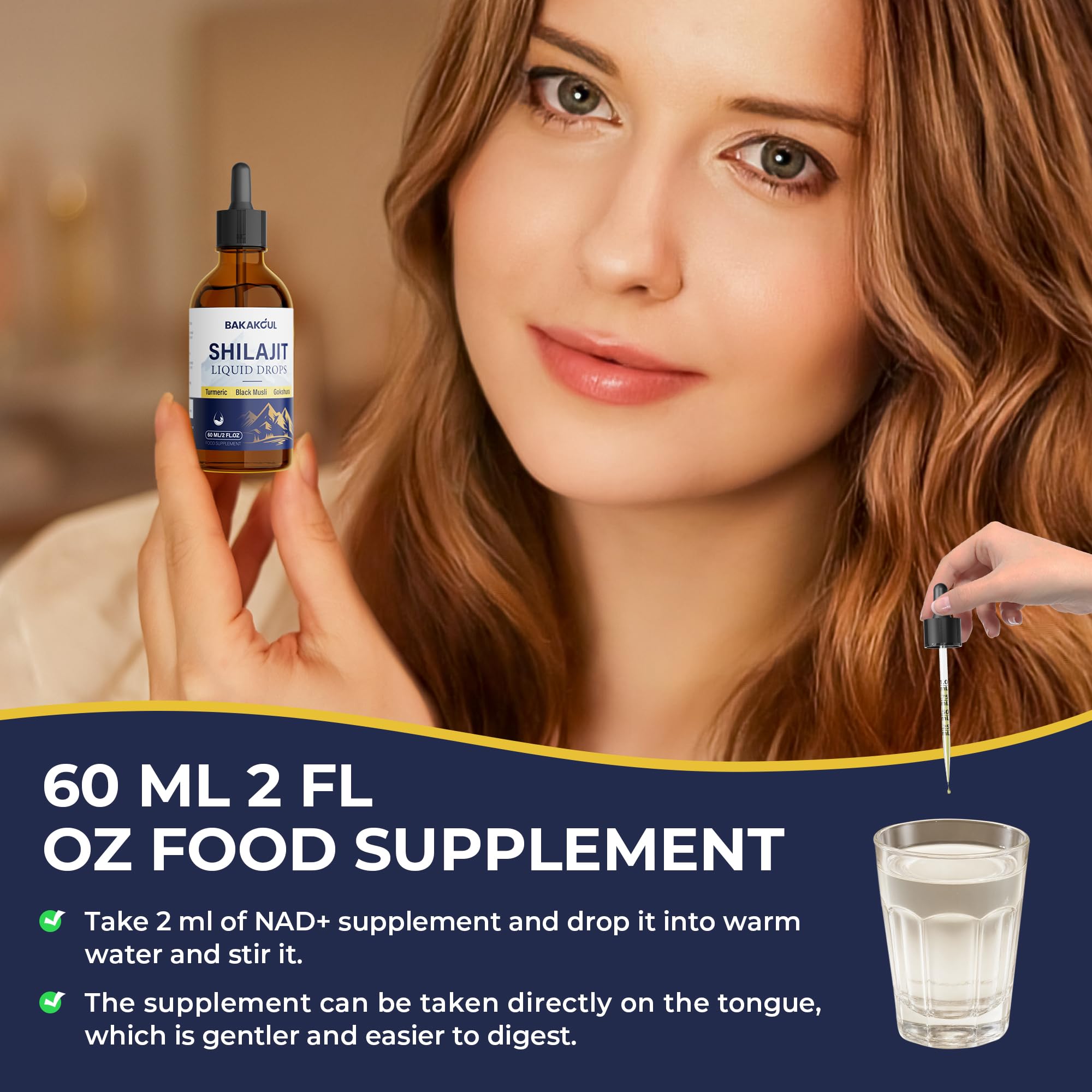 BAKAKOUL Shilajit liquid drops four-pack offers steady daily wellness support.
