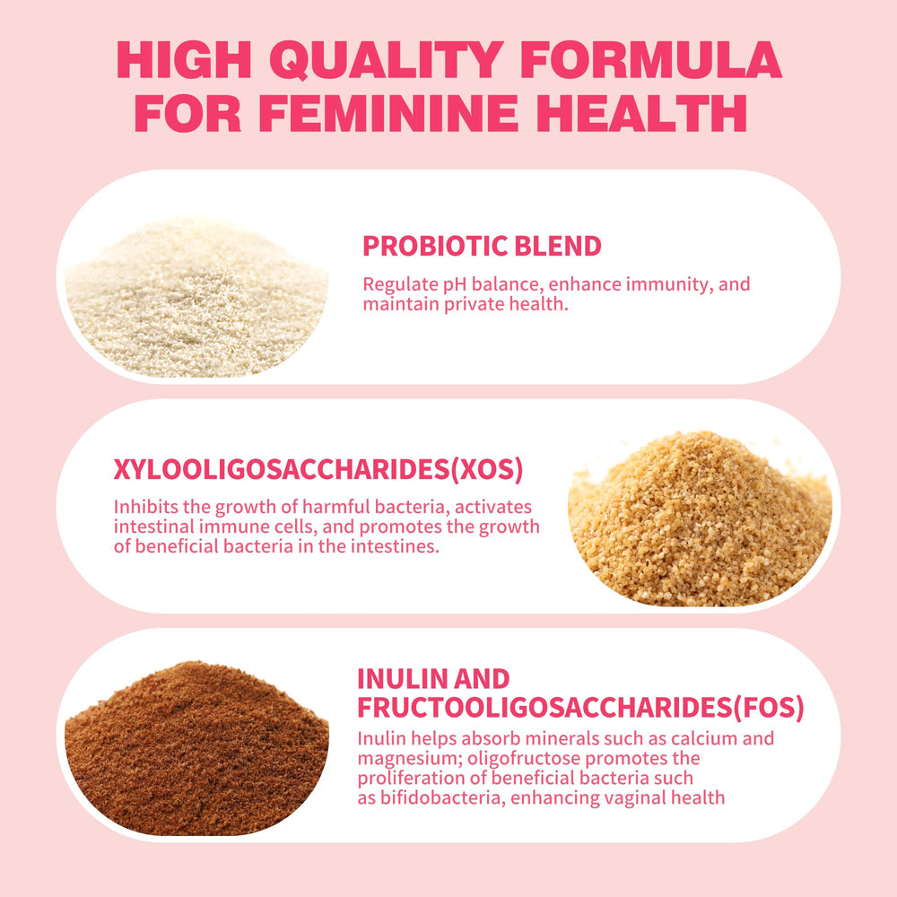 BAKAKOUL vaginal probiotic label detail highlights probiotic blend