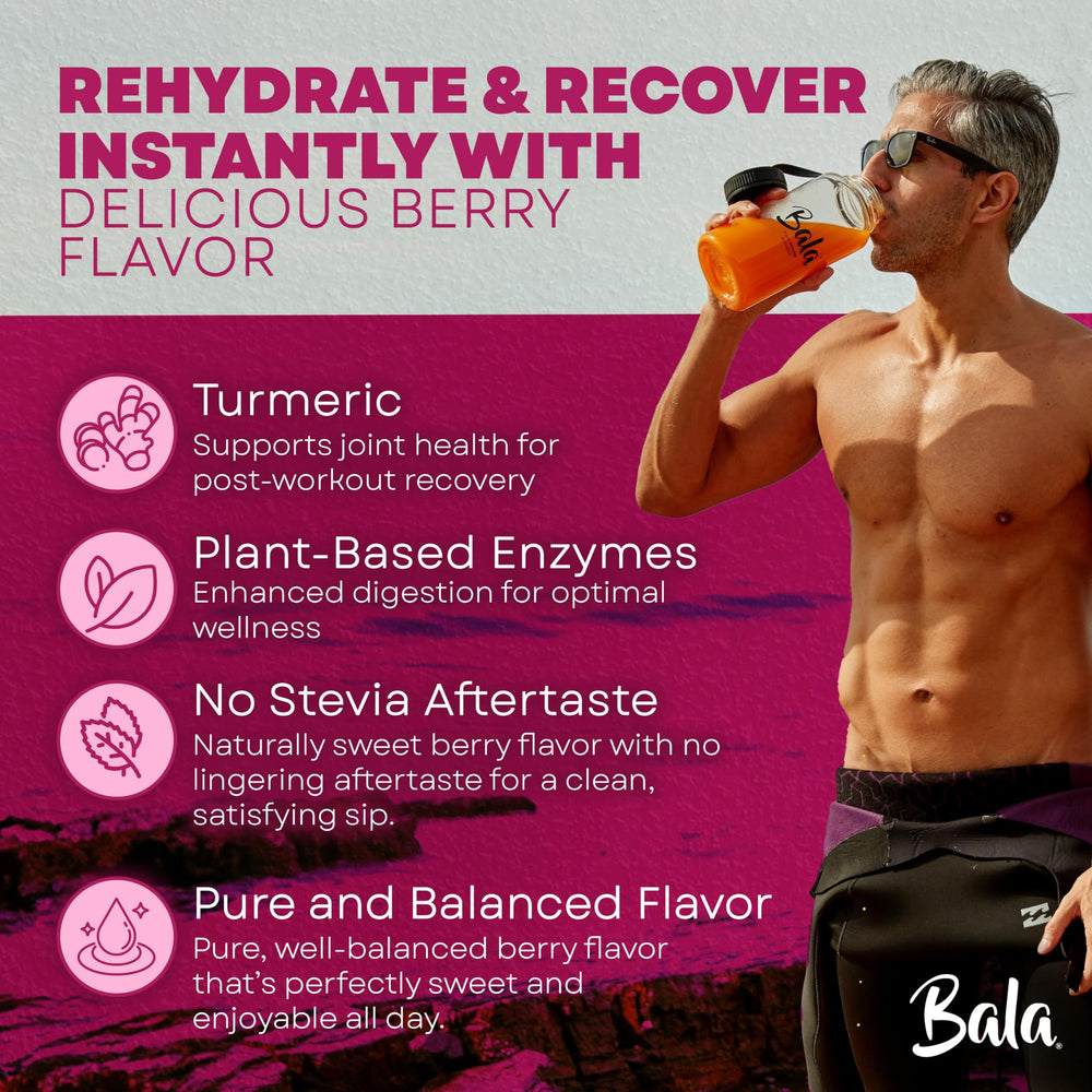 Ingredients close-up highlighting enzyme blend and berry flavor