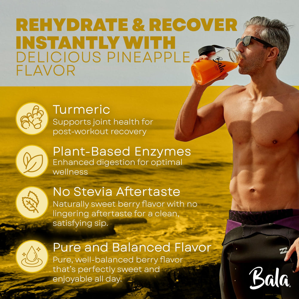 Bala Immune wellness and joint flexibility in a pineapple-flavored, sugar-free drink.