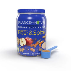 Balance of Nature jar front view showing product and serving count for easy identification
