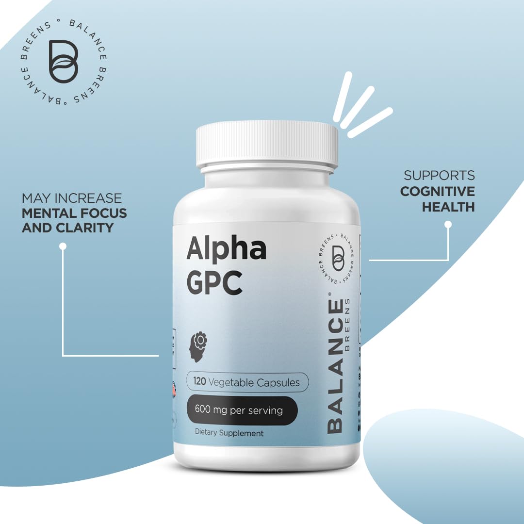 Balancebreens Alpha GPC capsules close-up highlighting veggie capsules for easy intake