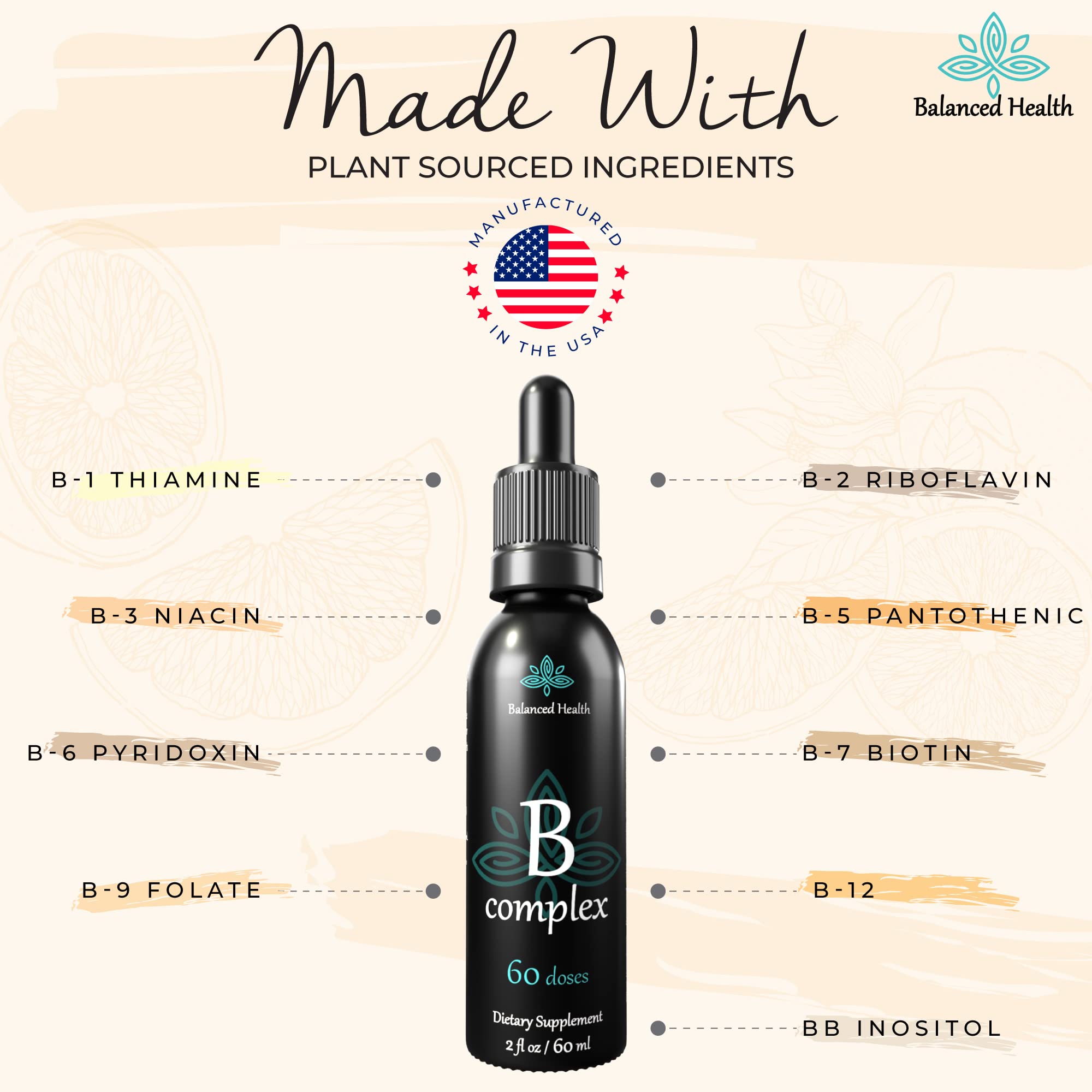 Balanced Health B-Complex Drops supports immune and metabolic balance for daily routines.