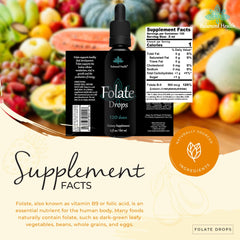 Balanced Health Folate Drops liquid texture suggests smooth, fast absorption.
