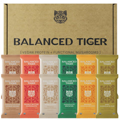 Balanced Tiger functional mushroom bar with Lions Mane for energy and focus.