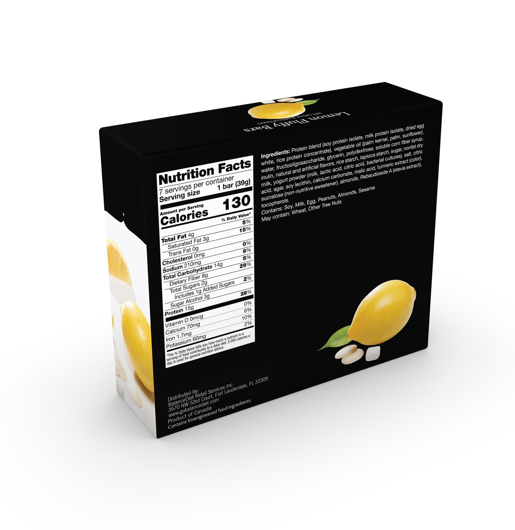 BalanceDiet Lemon Fluffy close-up reveals texture and zest, ideal post-workout snack.
