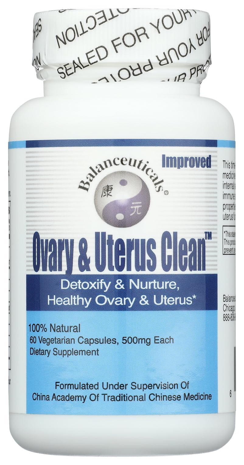 Balanceuticals Ovary & Uterus Clean bottle front view supports healthy ovarian balance
