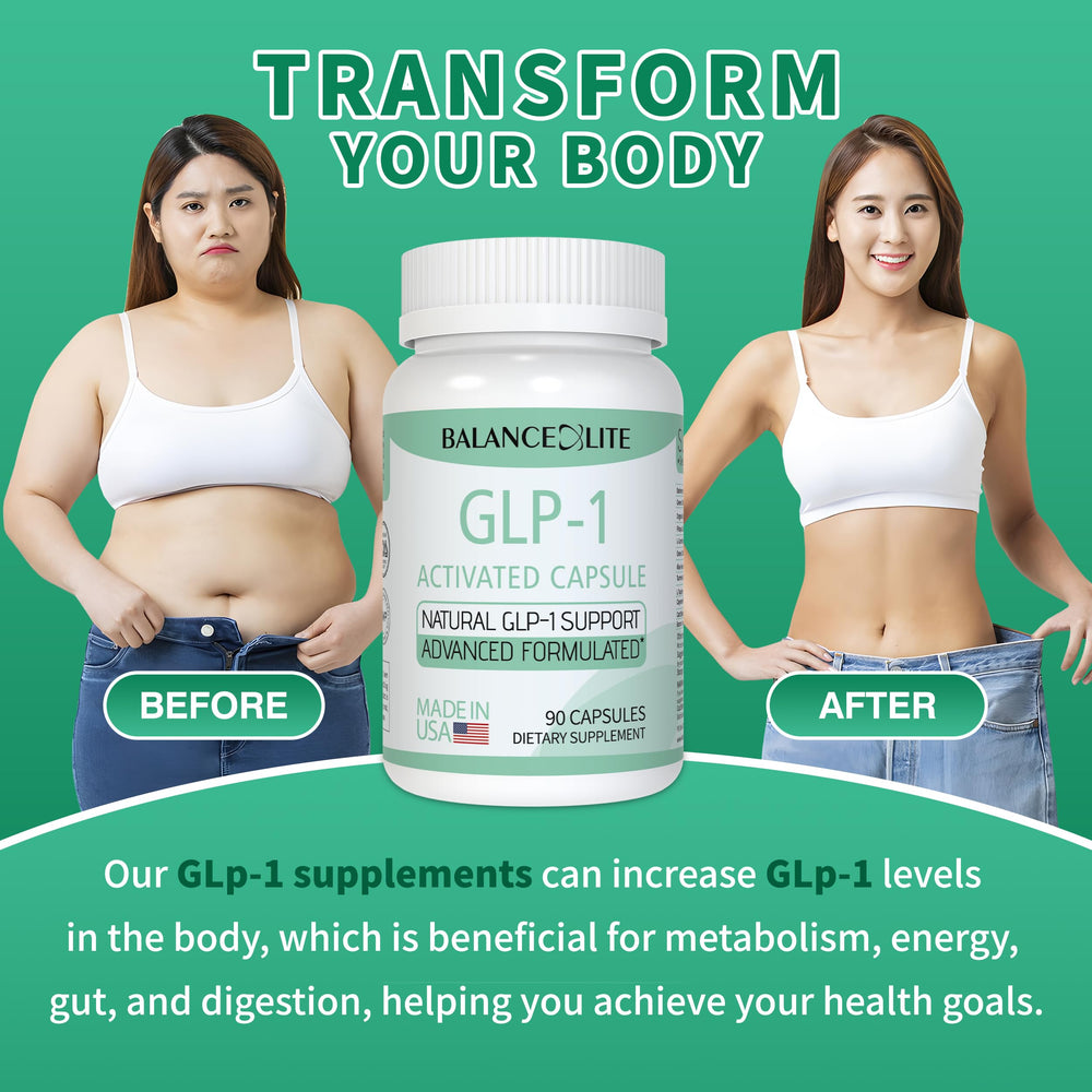 Balancexlite Plus GLP-1 packaging front communicates quality and premium ingredients.