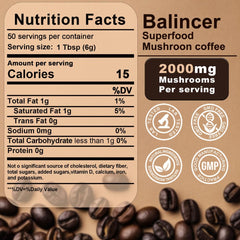 Balincer Mushroom Coffee scoop highlights exact serving for consistent enjoyment.