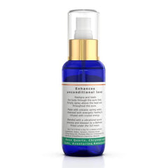 BALIPURA Pure Love Aura Spray crystals close-up, energetically cleansing a space with calming vibes.