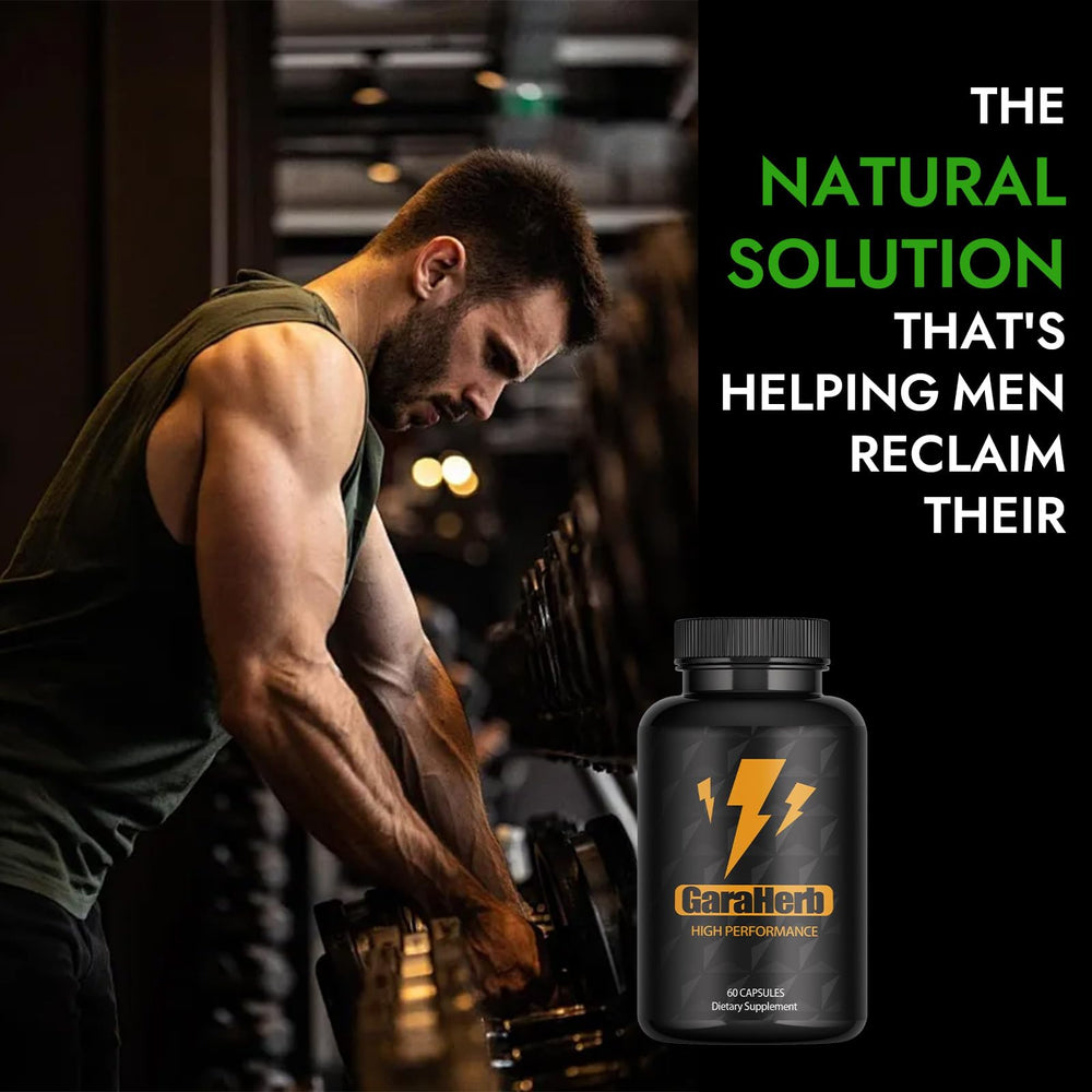 Balmbare GaraHerb capsules bottle back, shows dosage guidance for consistent use.