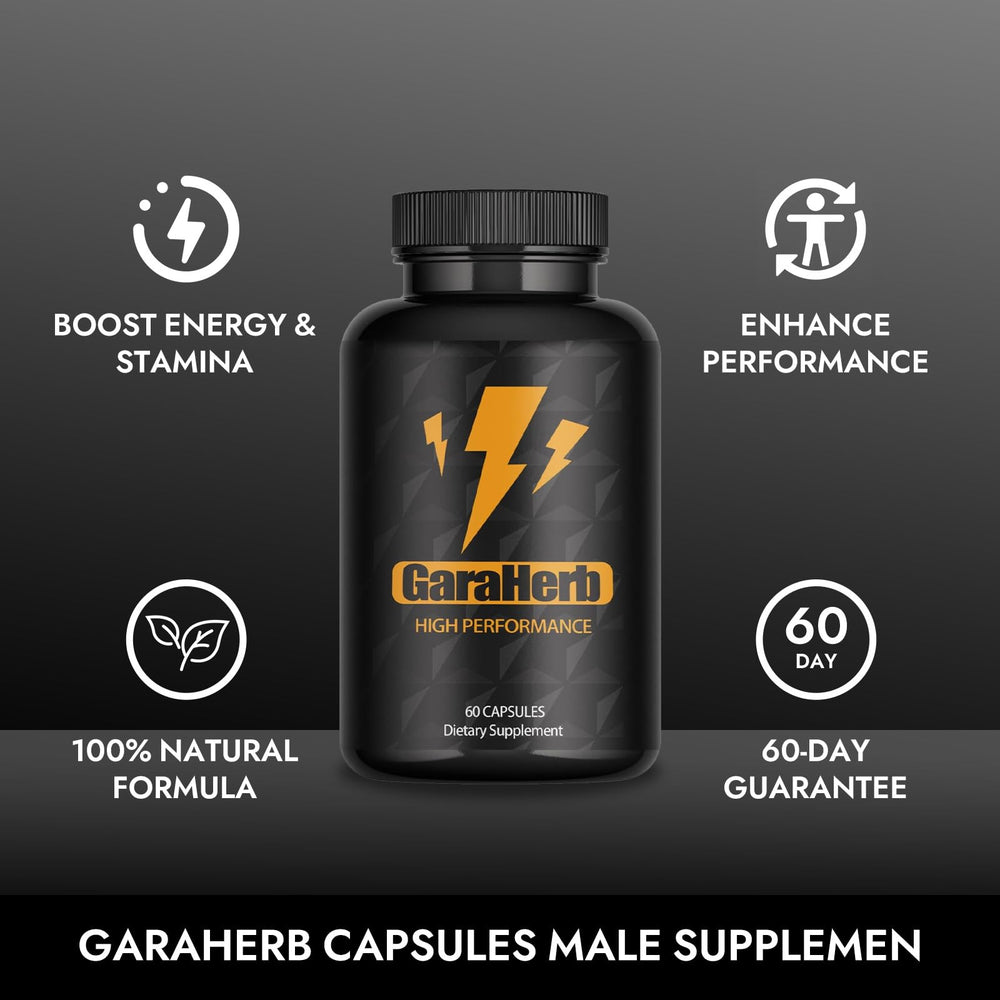 Balmbare GaraHerb capsules closeup, smooth texture and quality of the capsules.
