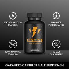 Balmbare GaraHerb capsules closeup, smooth texture and quality of the capsules.