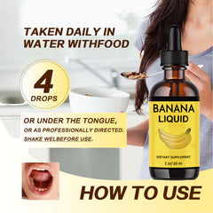 BananaBloom bottle and dropper image highlights simple administration into your routine.