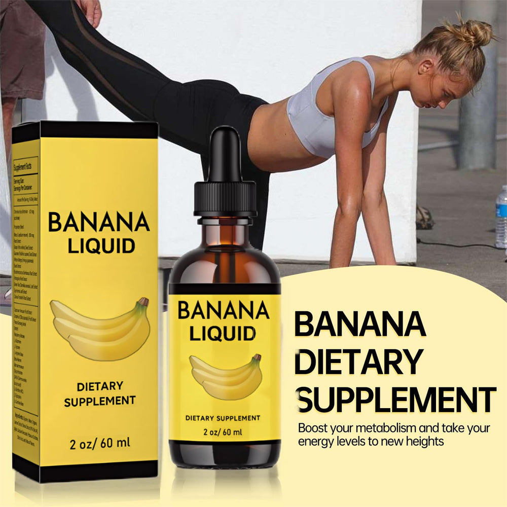BananaBloom fresh fruit and bottle highlight natural ingredients for daily use.