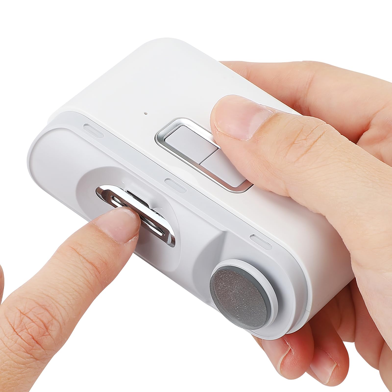 Bangzi automatic nail clipper with nail file for smooth trimming.