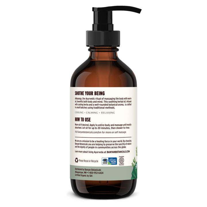 8 oz bottle designed for daily self-massage rituals