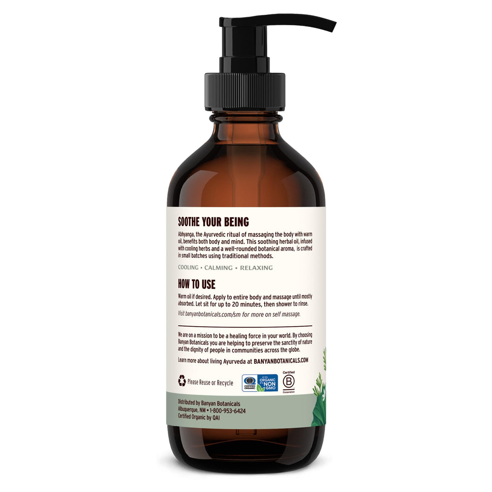 8 oz bottle designed for daily self-massage rituals