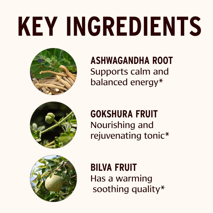 Banyan Botanicals organic ashwagandha herbs used in Dashamula Oil+