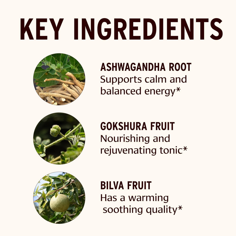 Banyan Botanicals organic ashwagandha herbs used in Dashamula Oil+