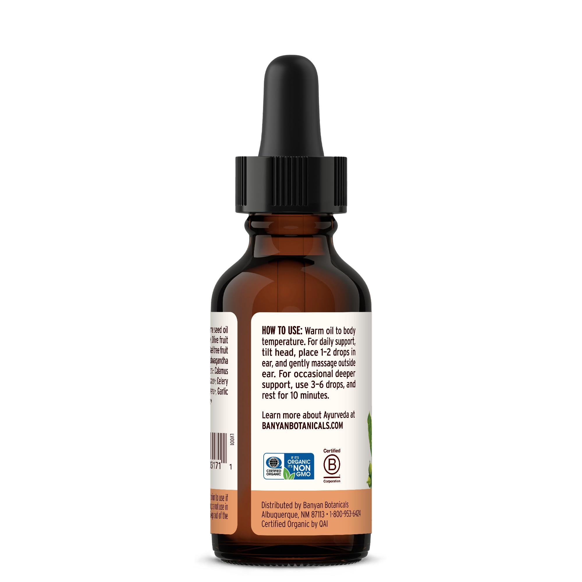 Clear usage guide for Banyan Botanicals Ear Oil at home