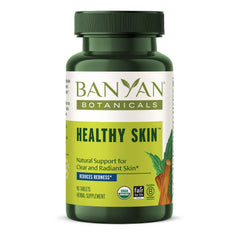 Banyan Botanicals Healthy Skin bottle front showing radiant skin potential
