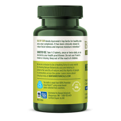 Healthy Skin tablets close-up highlighting vegan capsules and organic sourcing