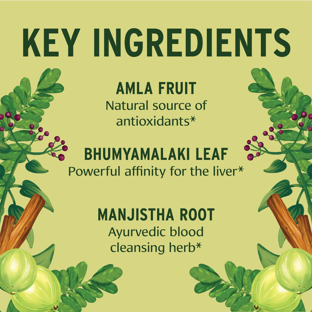 Amla Kalmegh herbal blend image reflecting organic detox herbs.