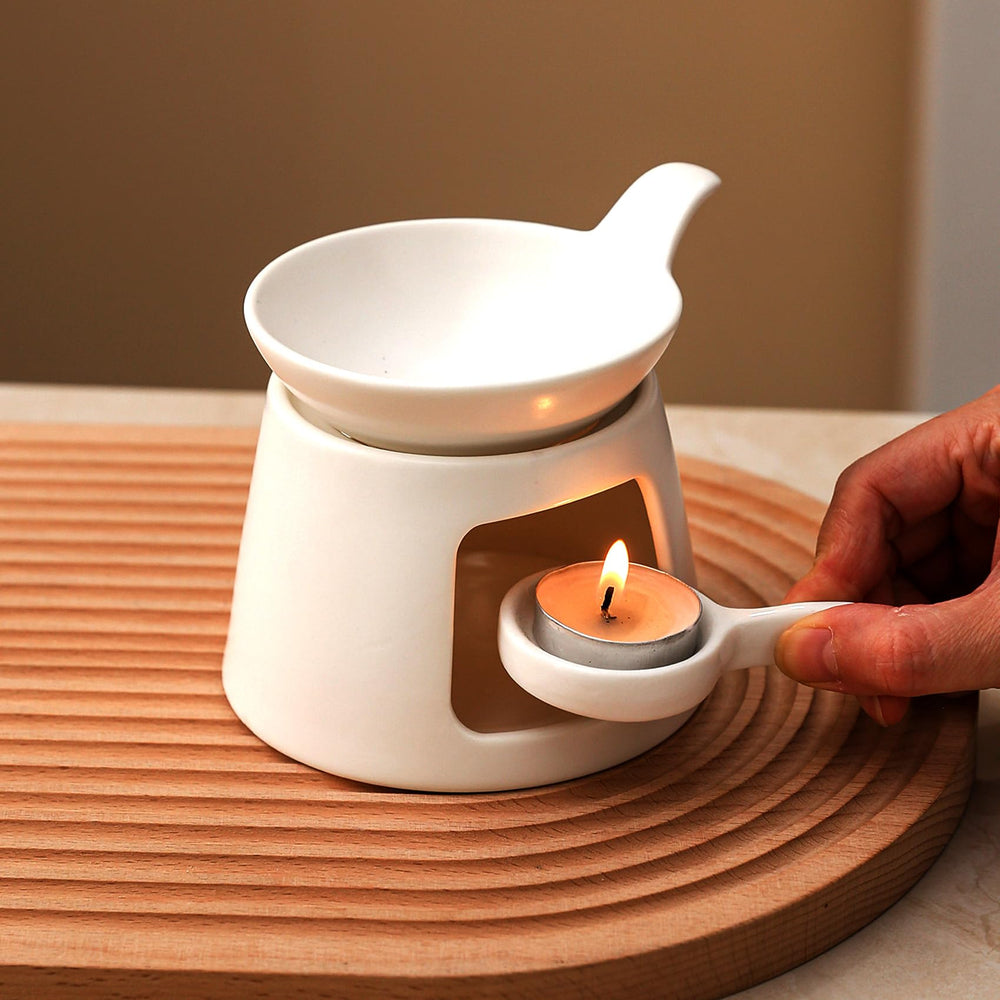 BAOBYAO ceramic oil burner bowl shown for wax or oil use