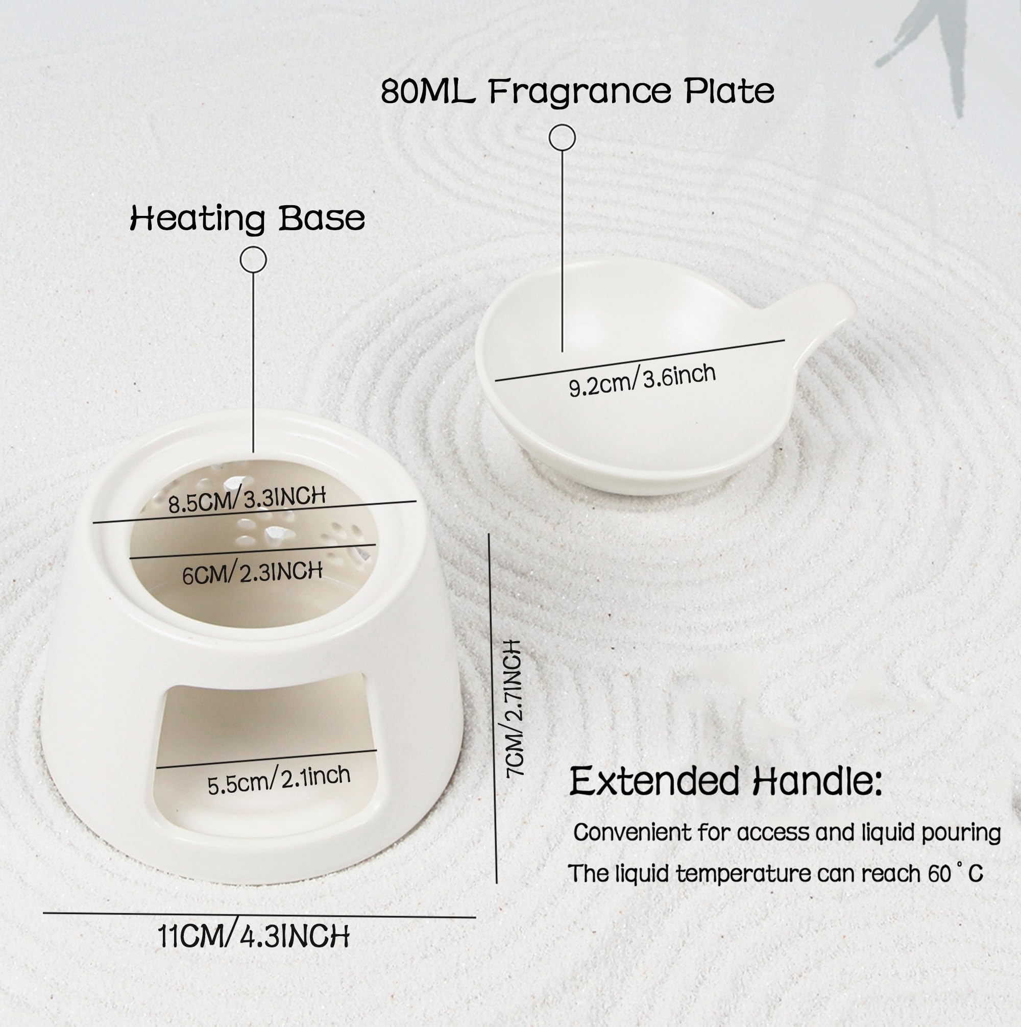 BAOBYAO tea light warmer heating wax for cozy ambiance