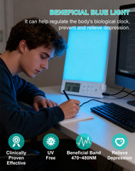 Five brightness levels on BAOMING lamp for reading or work