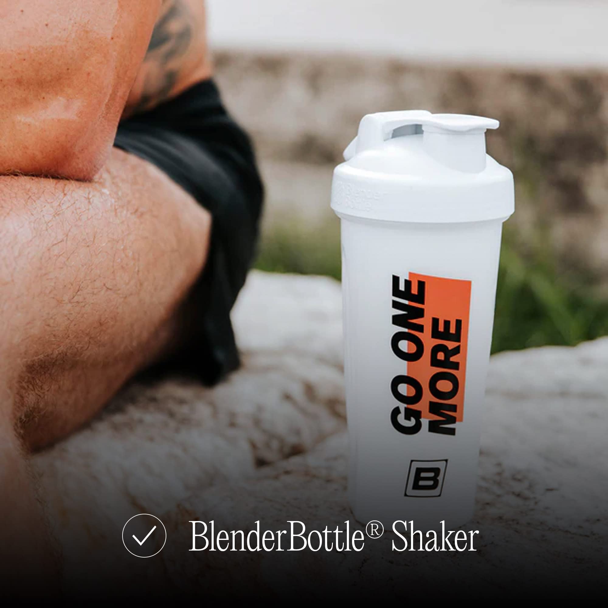 Bare Performance Go One More shaker features a carry loop for portability.