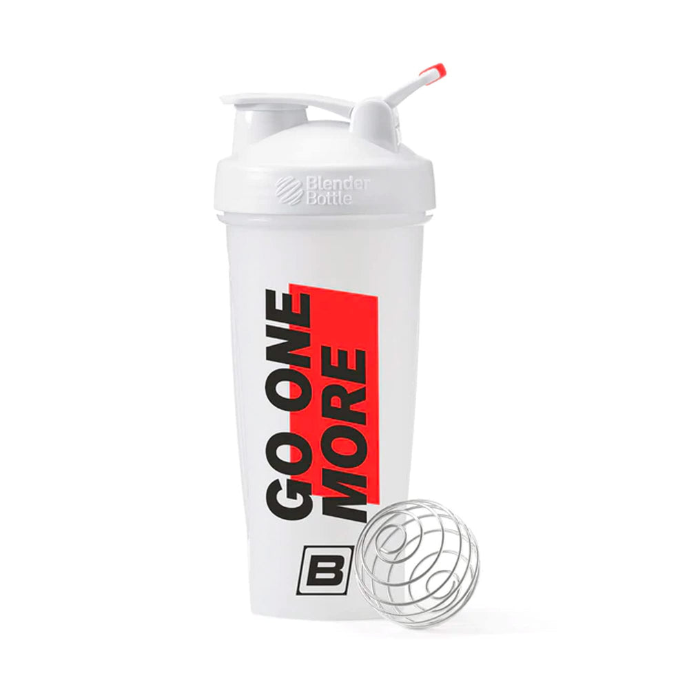 Bare Performance Go One More shaker bottle with wide mouth for easy powder mixing.