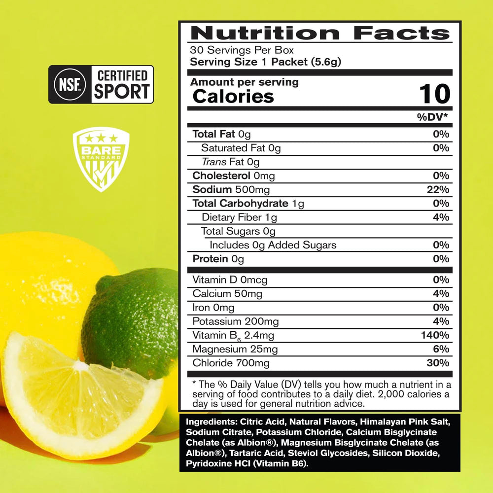 BARE PERFORMANCE NUTRITION BPN Electrolytes Go Packs single packets for precise hydration during workouts.