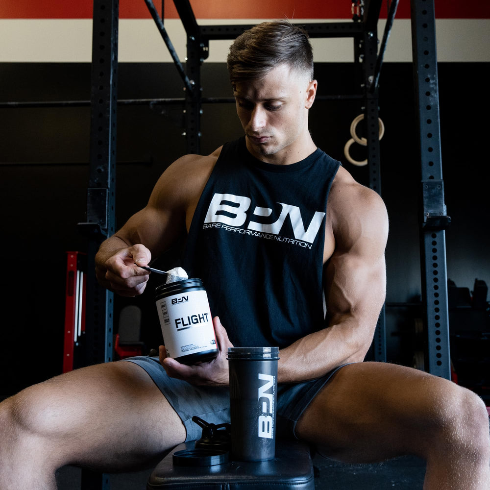 BARE PERFORMANCE NUTRITION BPN Flight drink pour ready for a focused session