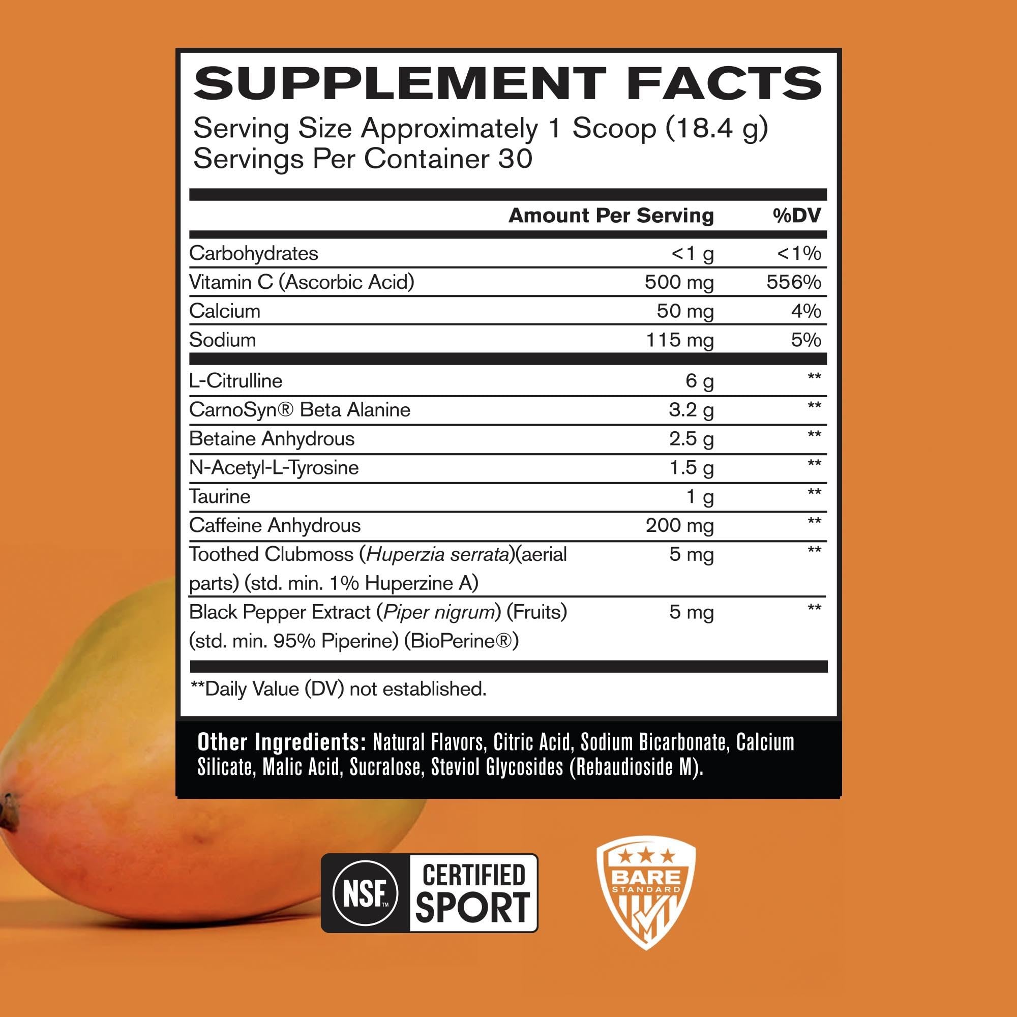 Bare Performance BPN Flight pre-workout pour ready for enhanced focus and energy.